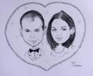 Caricature mariage