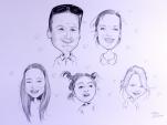 Caricatures famille